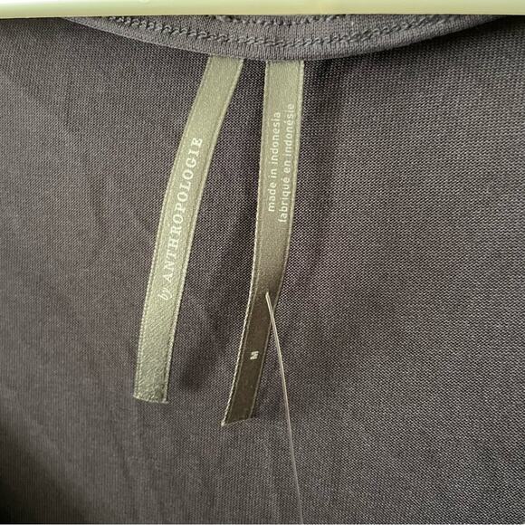 NWT New Anthropologie Cupro Cold Shoulder Drape Shirt Size M - Picture 3 of 8